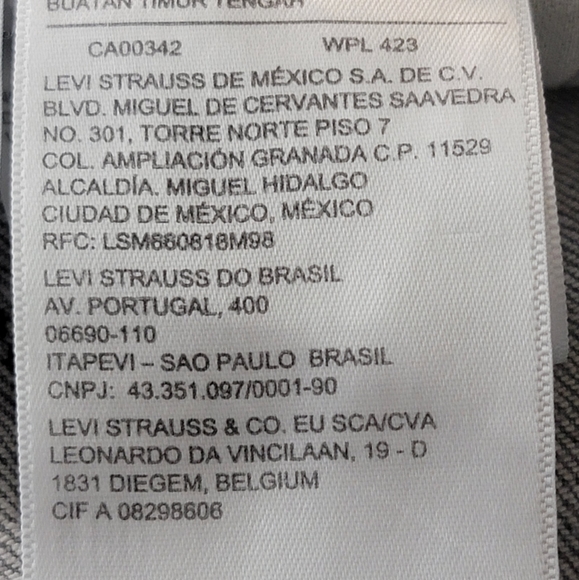 Levi's men bootcut gray jeans size 34x34 - Picture 6 of 9